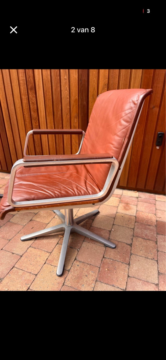 2 fauteuils Wilkhahn – Leather, Metal (photo 8 of 8)