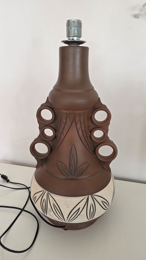 Lámpara de cerámica vintage Skandesco LTD – Alemania Occidental, años 60/70, mediados de siglo