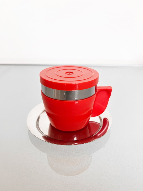 Image 1 of Vintage Set van Zes Vintage Italiaanse Espressocups