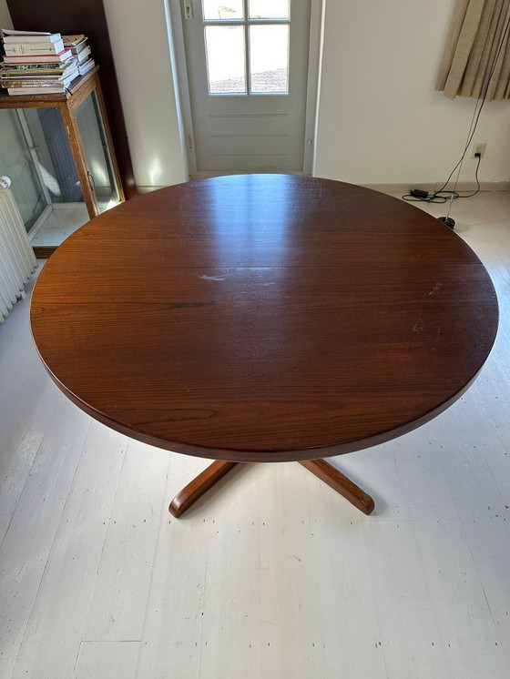 Image 1 of Table à manger à rallonge vintage danoise en bois de rose (Rosewood)