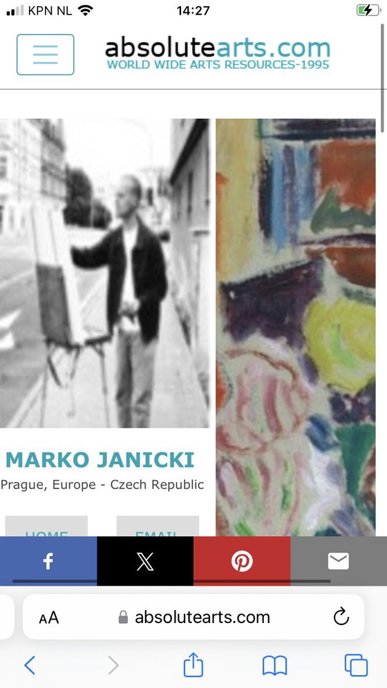 Image 1 of Serie di 4 originali vintage anni '80, opere di Marek Janicki