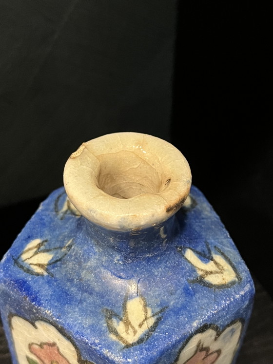 Qajar Perzisch Olieflesje – Decoratieve objecten, Ceramic (photo 4 of 7)