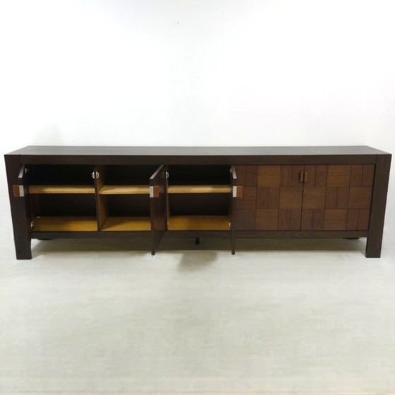 Image 1 of Brutalist sideboard by Frans Defour 280 cm 70's design Moderna series