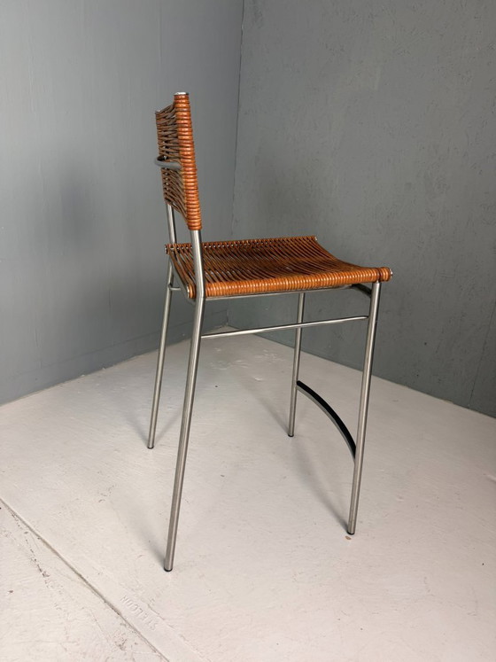 Image 1 of Tito Agnoli – Ensemble de quatre tabourets de bar « Miss B », Italie, 1997