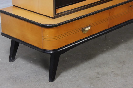 Credenza vintage anni '50 di Musterring Highboard Vetrina Bar Cassettiera – Credenze, Wood (photo 5 of 17)