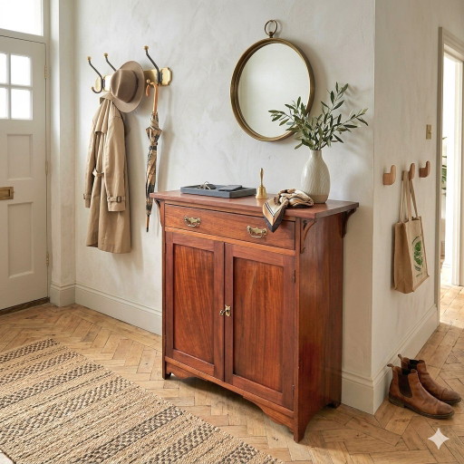Aparador de caoba firmado por Maple & Co. - Siglo XIX