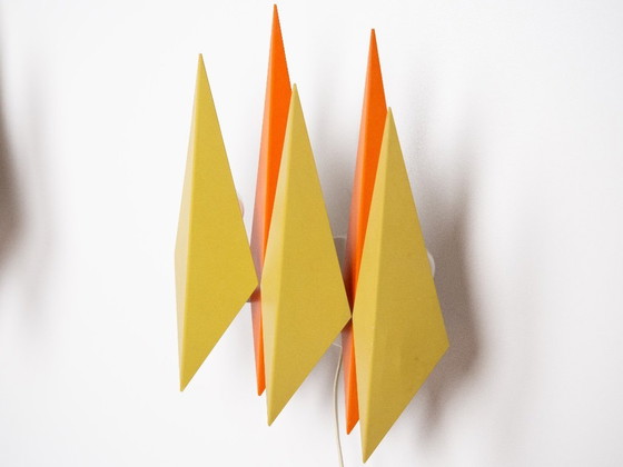 Image 1 of Coppia di 2 lampade da parete vintage danesi Diamant di Holm Sorensen, anni '60