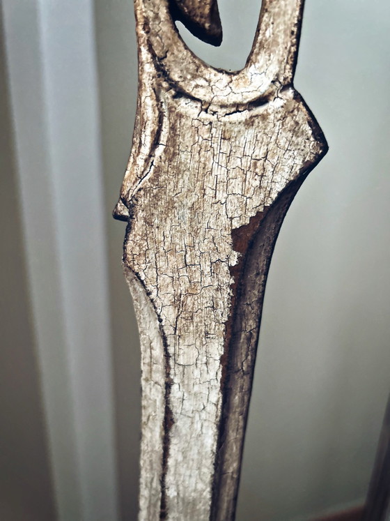 Sellette antica patinata – Stile Art déco – Fascino e autenticità – Console, Legno (photo 10 of 12)
