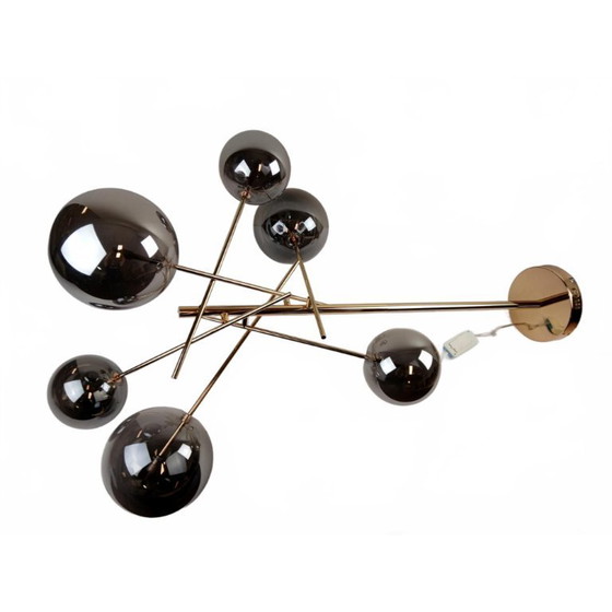 Image 1 of Lucide Design Hanglamp – Goud met Rookglas (6-lichts)