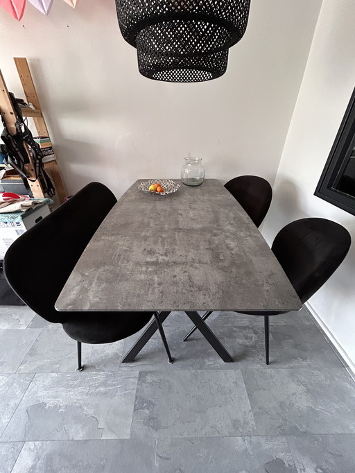 Semi Oval Dining Room Set
