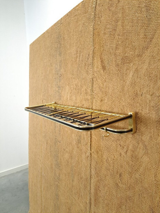 Image 1 of Porte-manteau des années 1950, noir et or, n° 21