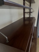 Vintage 1960s wall unit - mid-century design - modular - teak look