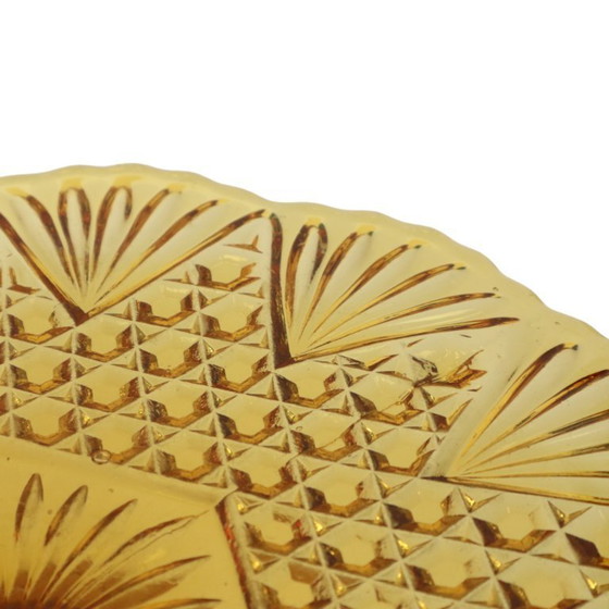 Image 1 of Présentoir à gâteaux vintage Art Déco en ambre