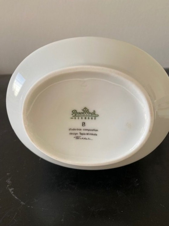 Image 1 of Schitterende mokka-set Secundo Grey Tapio Wirkkala 1960's Rosenthal