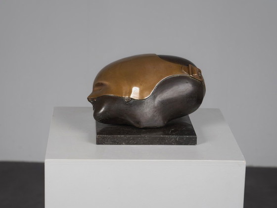 Intrigante scultura in bronzo di Jos van Vreeswijk, Paesi Bassi, XX secolo – Sculture (photo 2 of 8)