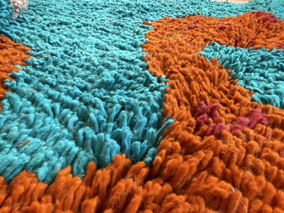 Image 1 of Tappeto monumentale in lana fatto a mano con motivo a serpente – 325 × 204 cm