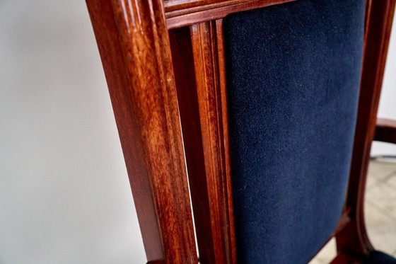 Image 1 of Set di 7 sedie in stile eclettico FAMEG Radomsko, anni '70/'80