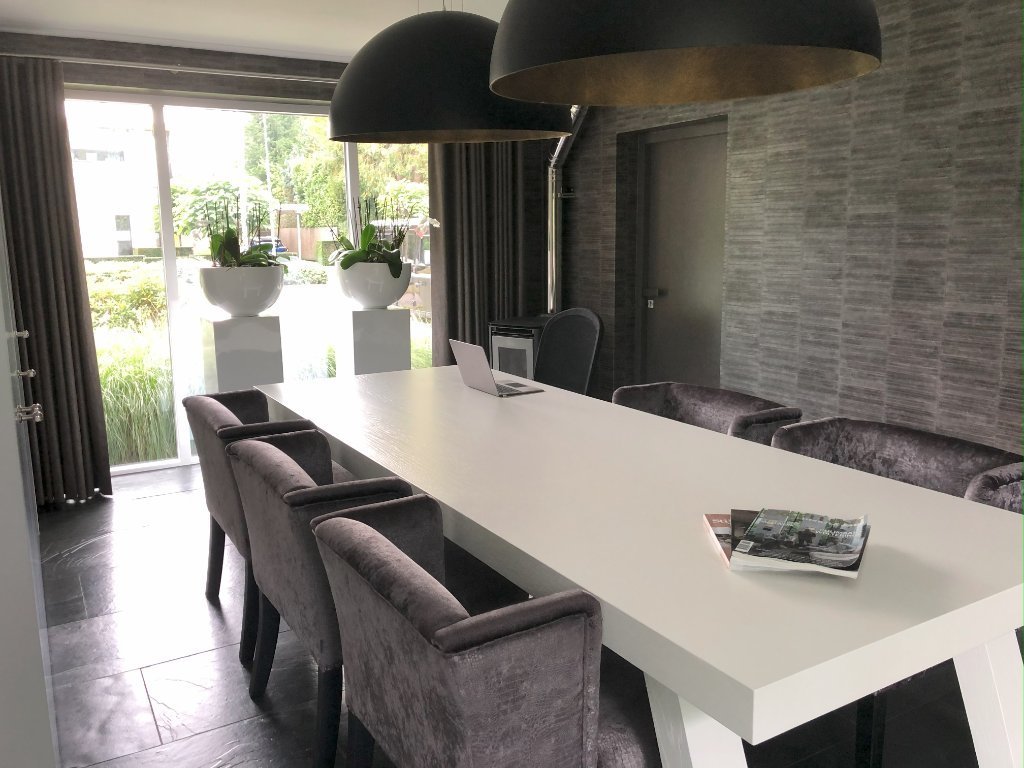 Custom dining table and Avalon dining chairs from Keijser&Co | €5,250 ...