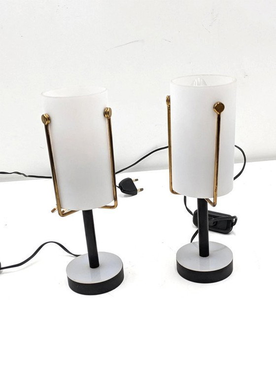 Image 1 of Pair of small table lamps from around the 1950s - Italian Manifacture