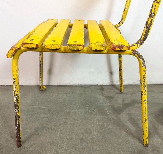 Image 1 of Vintage gele industriële stoel, jaren 60