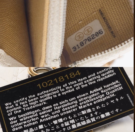 Image 1 of Borsa CHANEL Timeless/Classique en Cuir Blanc - 103251 Prezzo di vendita