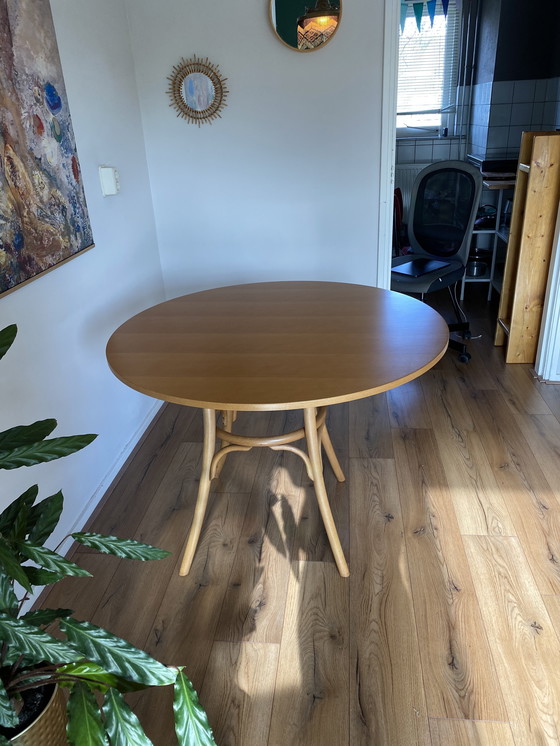 Image 1 of Vintage Round Dining Table Beech