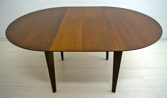 Image 1 of Edmondo Palutari für Dassi Mid Century Italienischer Teak-Esstisch und Stühle, 50er Jahre