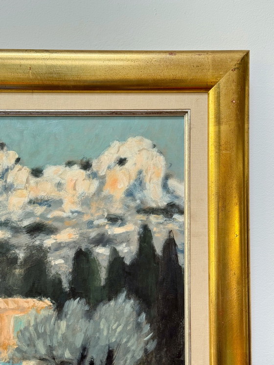 Image 1 of Yann Rebecq (né en 1955) - Mas sur la route de Servières, à St-Rémy de Provence, huile sur toile