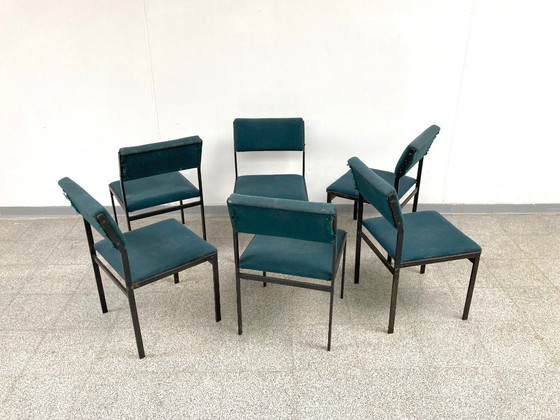 Image 1 of 6 chaises de salle à manger Cees Braakman SM07 pour Pastoe