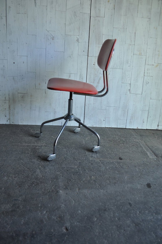 Sedia girevole vintage, anni '50 – Sedie girevoli, Cromo (photo 3 of 6)