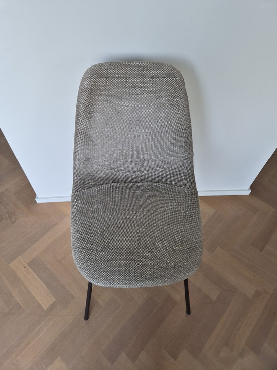 Image 1 of 6 chaises de salle à manger taupe