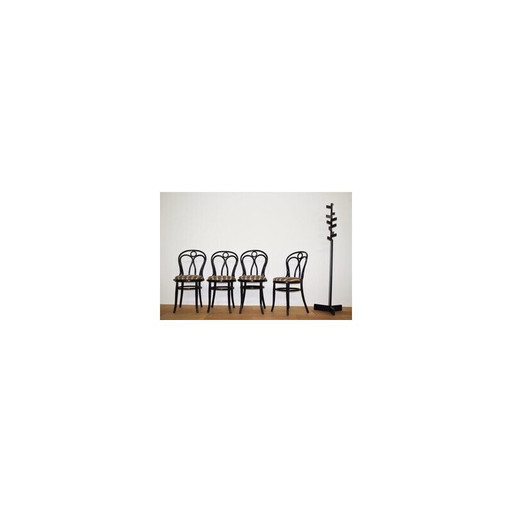 Set van 4 vintage Thonet stoelen, jaren 50