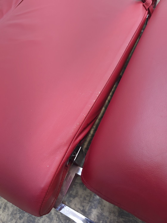 Image 1 of Divano funzionale Brühl Roro, divano letto in pelle, divano rosso