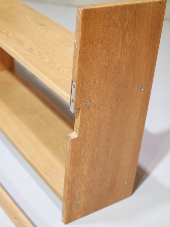 Image 1 of Eiken Wandsysteem Wandplanken Deens Vintage