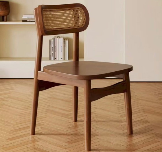 Image 1 of Solid Wood Chair Asian style– Multiple Color Options Available