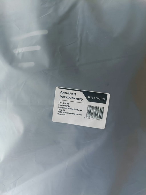 Sac à dos antivol Milanoro neuf et emballé