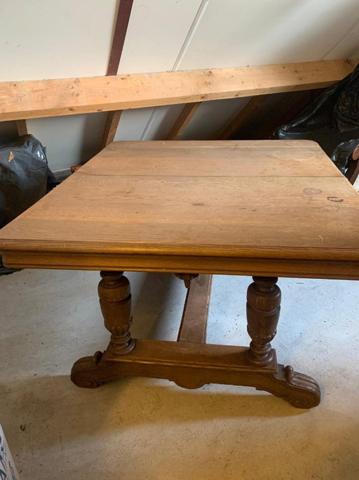 Solid oak coffee table