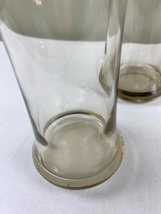 4 vasos de espejo ahumados – Vasos y jarras, Crystal, Glass, Vintage (photo 3 of 7)