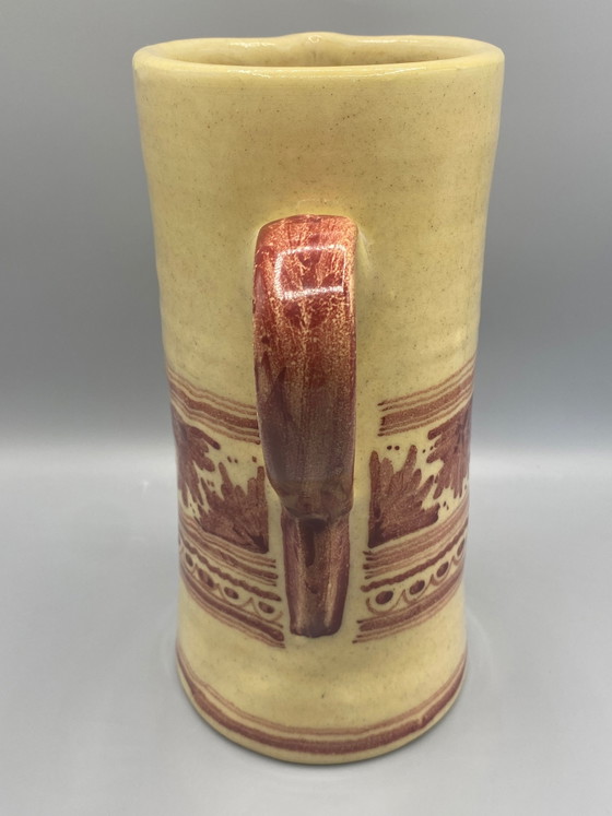 Large Handcrafted Pitcher from Granada – Andalusian Ceramic – Old Rose Decor – Crockery (photo 3 of 6)