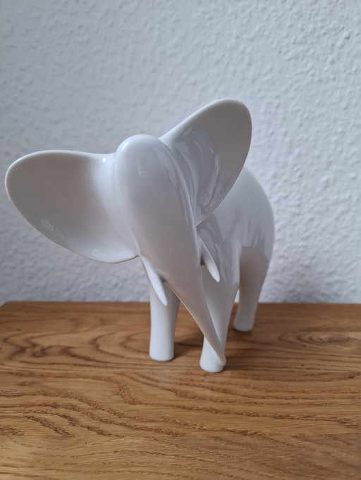 Royal DUX, Jaroslav Ježek, EXPO 58, Eléphant Blanc Porcelaine