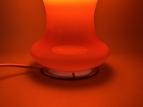Image 1 of Orange mushroom lamp in Space Age style