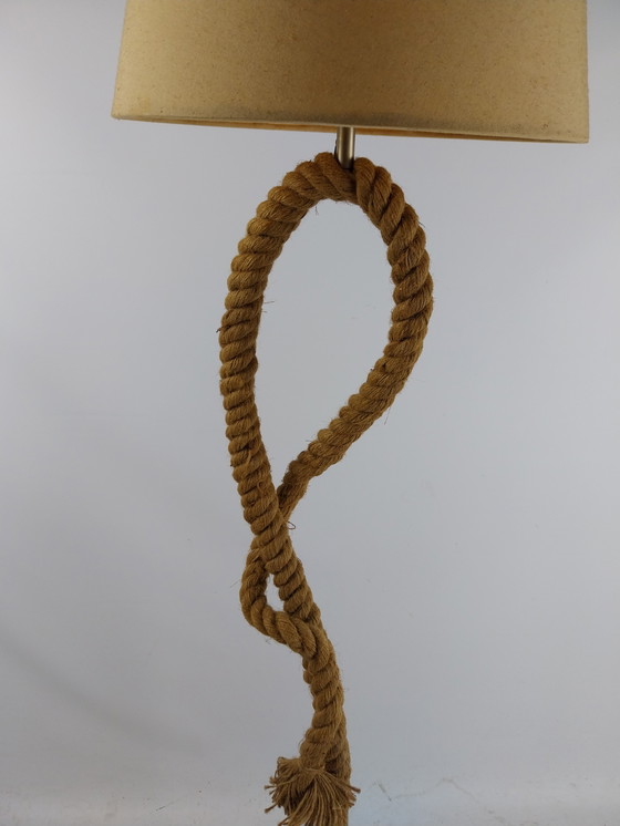 Image 1 of 1 X Standing Floor Lamp With Ship Rope 175Cm 1980'S