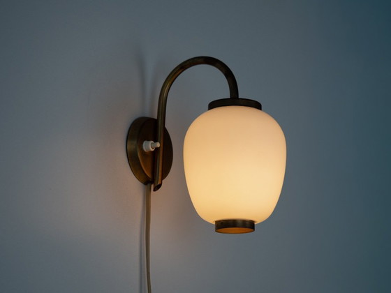 Image 1 of Lampada da parete vintage danese Kina, molto rara, di Bent Karlby, Lyfa, anni '40