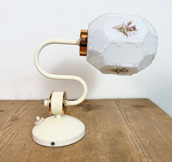 Image 1 of Vintage Wall Light with Milk Glass from Drukov, 1960s