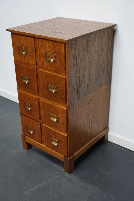 Image 1 of Armoire d'apothicaire allemande vintage en chêne, années 1940