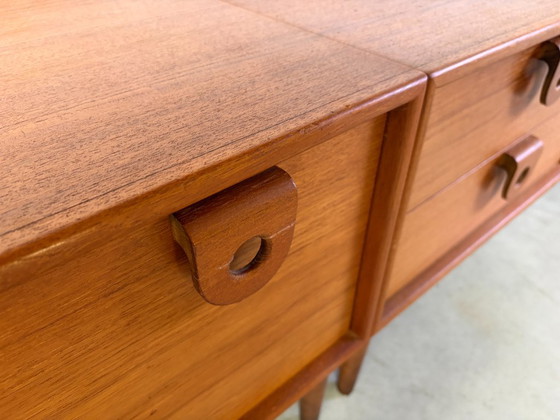 Groot Mid-century teakhouten lowboard van RT Möbel, jaren 60 - Denemarken – Dressoirs (photo 6 of 12)