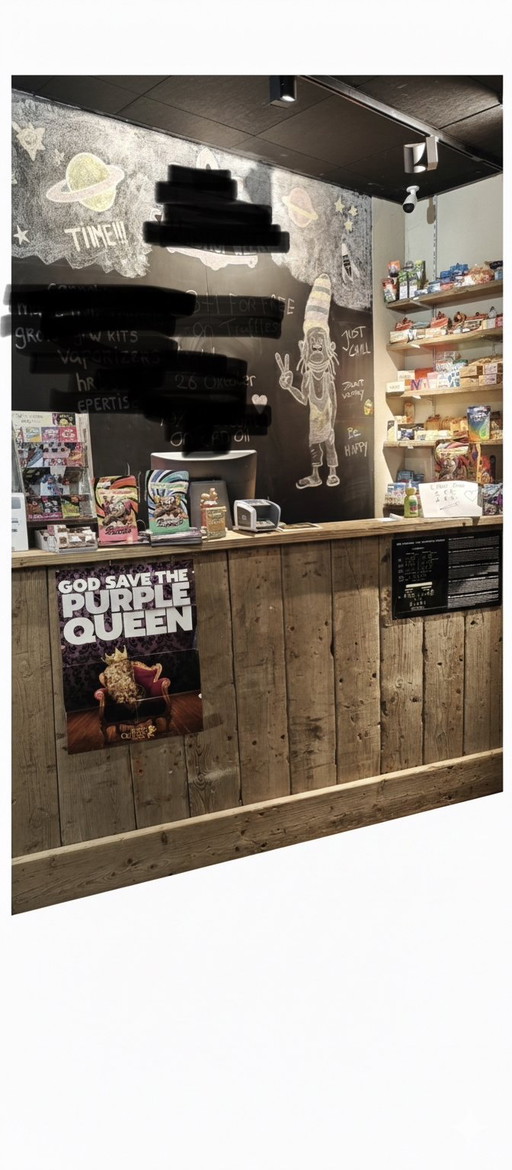 Hermoso mostrador de madera