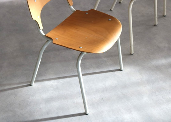 Image 1 of 5x stapelbare Industriestühle