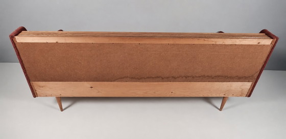 Vintage Fabric Sofa, 1970s – 3-5 seaters, Textile, Wood (photo 6 of 8)