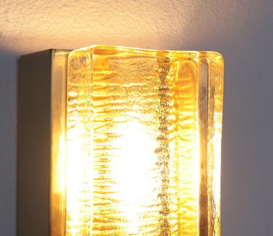 Image 1 of Lampade da parete vintage Vitrika Atlantic in ottone e vetro